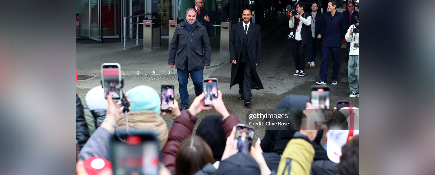 Lewis Hamilton’s first day at Ferrari